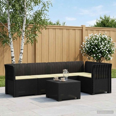 5-seater garden sofa with...