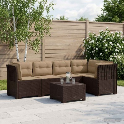 5-seater garden sofa with...