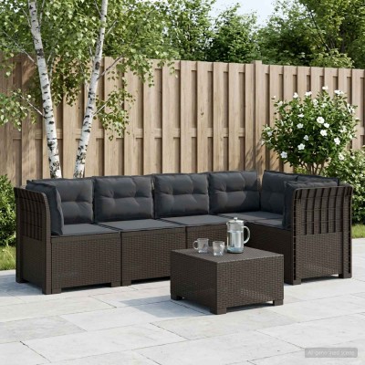 5-seater garden sofa with...