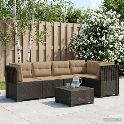 5-seater garden sofa with...