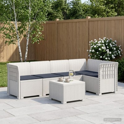 5-seater garden sofa with...