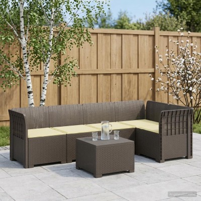 5-seater garden sofa with...