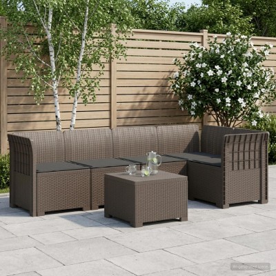 5-seater garden sofa with...