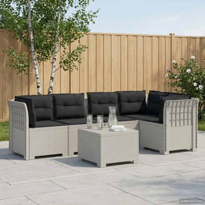 5-seater garden sofa with...