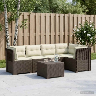 5-seater garden sofa with...