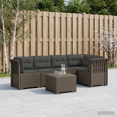 5-seater garden sofa with...