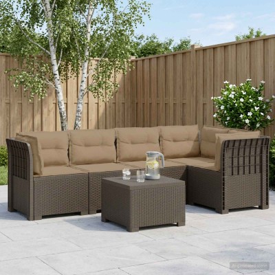 5-seater garden sofa with...