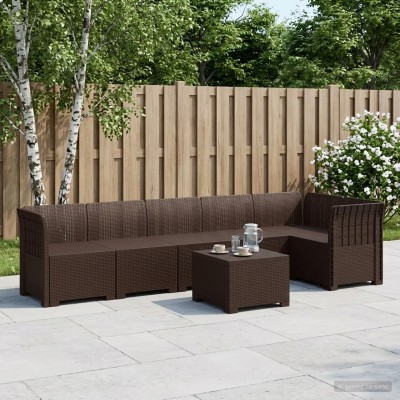 6-seat Garden Sofa With...