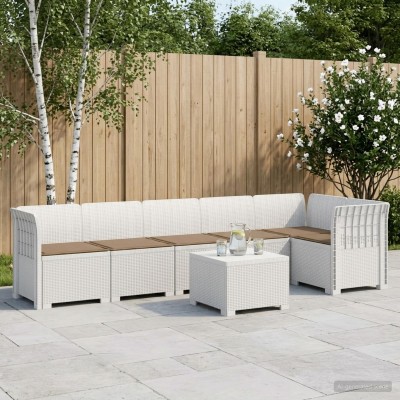 6-seat Garden Sofa With...