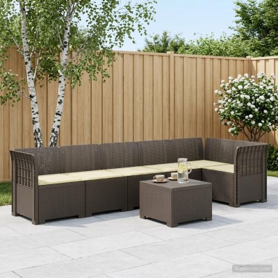 6-seat Garden Sofa With...