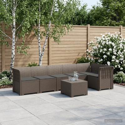 6-seat Garden Sofa With...