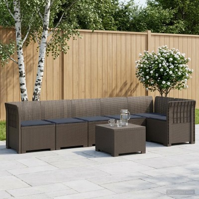 6-seat Garden Sofa With...