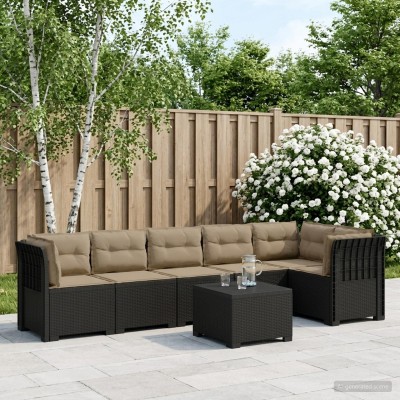 6-seat Garden Sofa With...