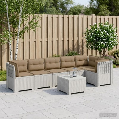 6-seat Garden Sofa With...