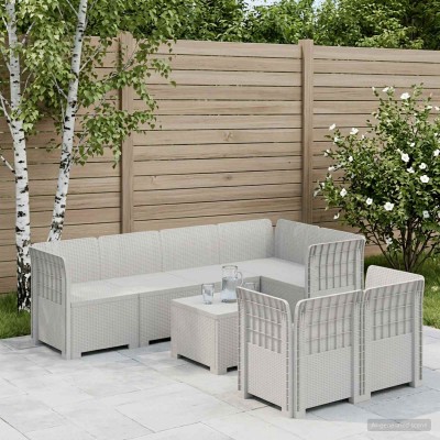 7-Seat Garden Sofa Rattan...