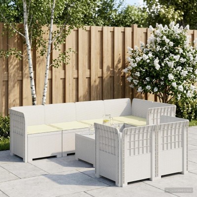 7-Seat Garden Sofa with...