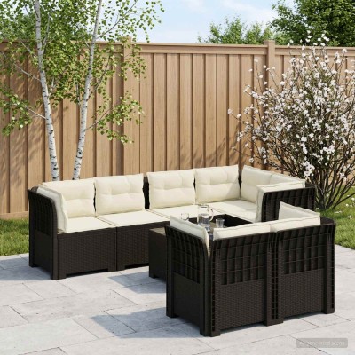 7-Seat Garden Sofa with...