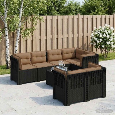 7-Seat Garden Sofa with...