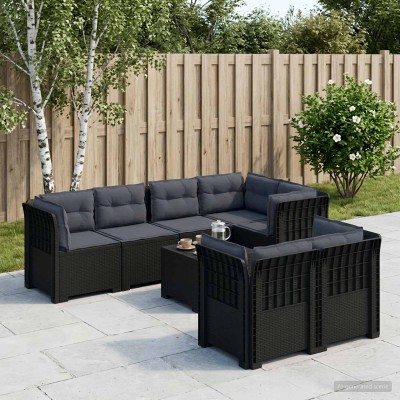7-Seat Garden Sofa with...