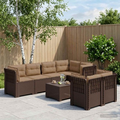 7-Seat Garden Sofa with...
