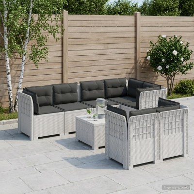 7-Seat Garden Sofa with...