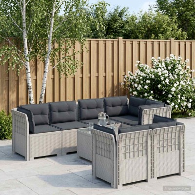 7-Seat Garden Sofa with...