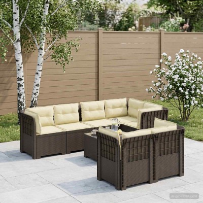 7-Seat Garden Sofa with...