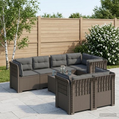 7-Seat Garden Sofa with...