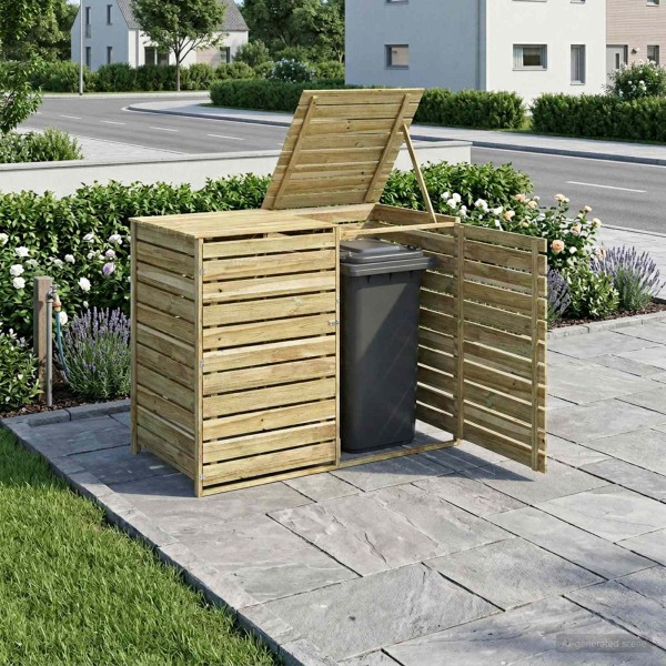 Storage space for wheeled garbage containers 240 L