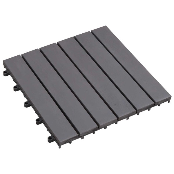 Terrace Tile 30 pcs. Gray 30 x 30 cm