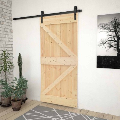 Sliding door Natural and...