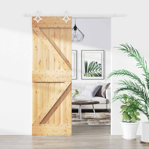 Slankios durys Natūrali ir Balta 70 x 210 cm
