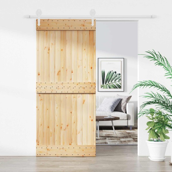 Slankios durys Natūrali ir Balta 90 x 210 cm