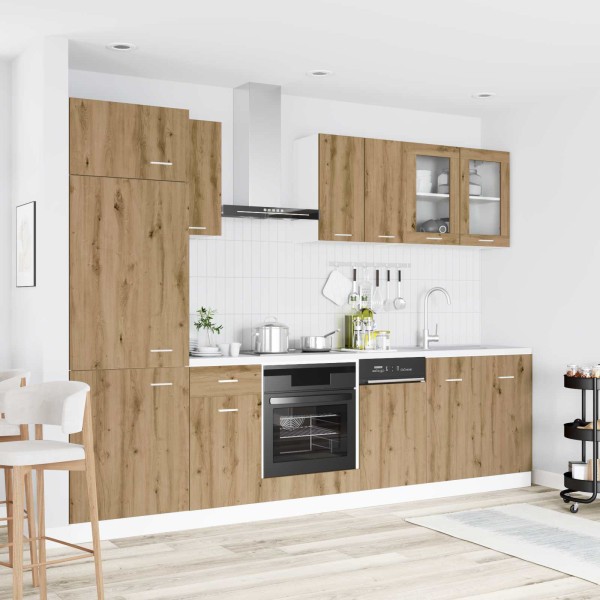Kitchen unit Lyon 8 pcs. Artisan oak Processed wood