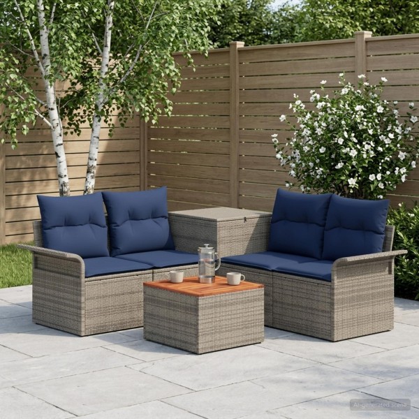 Sofa set 6 pcs. 4-Number of places
