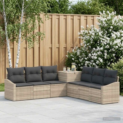 Sofa set 7 pcs. Light gray...