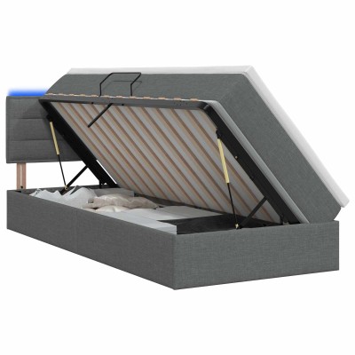 LED storage bed with...