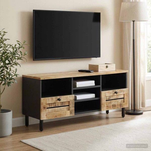 Storage cabinets Natural 100 x 33 x 46 cm Solid mango wood