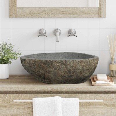 River stone pool Light gray...