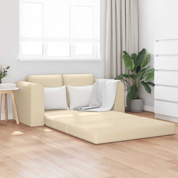 Sofa bed 60cm Cream fabric