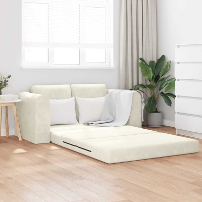 Sofa bed Cream 148 x 71 x...