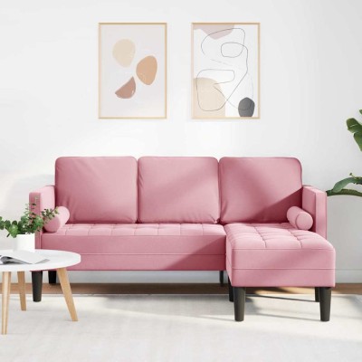 Sofa set with pillow Pink...