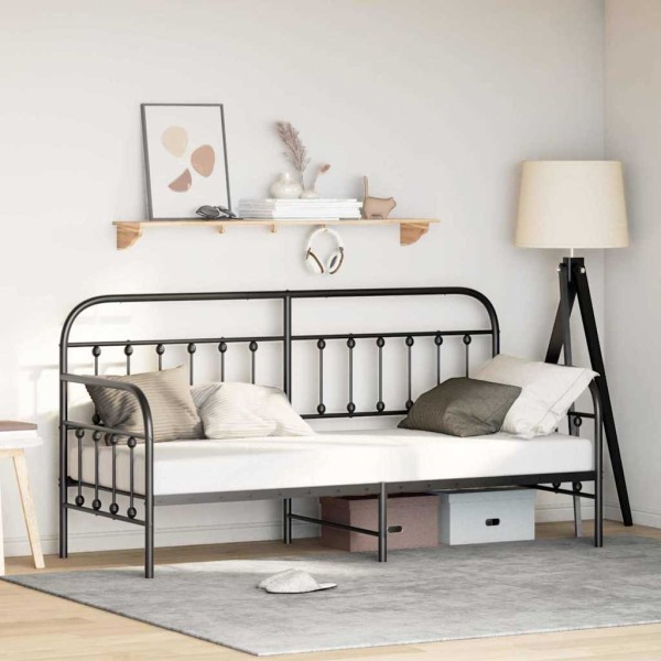 Day bed frame Black 75 x 190 cm
