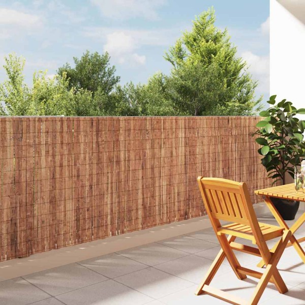 Bark fence Brown 400 x 125 cm Bark