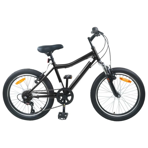 Children's Bicycle 20 Inch 6-Speed ​​6-11 Years Black