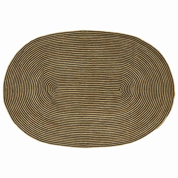 Take-off Natural and Black 152 x 245 cm Jute