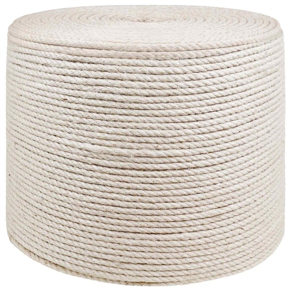 Jute rope 8 White 100% Tossa jute
