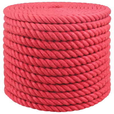 Jute rope Red 100% Tossa jute