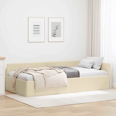 Corner bed structure Cream...