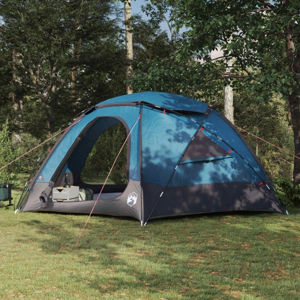 Dome tent with removable rain screen Blue 12 people